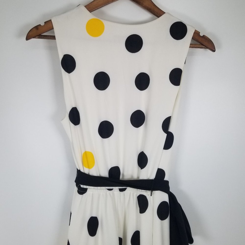 Polka Dot Retro Style Sleeveless A-Line Dress - Picture 4 of 8